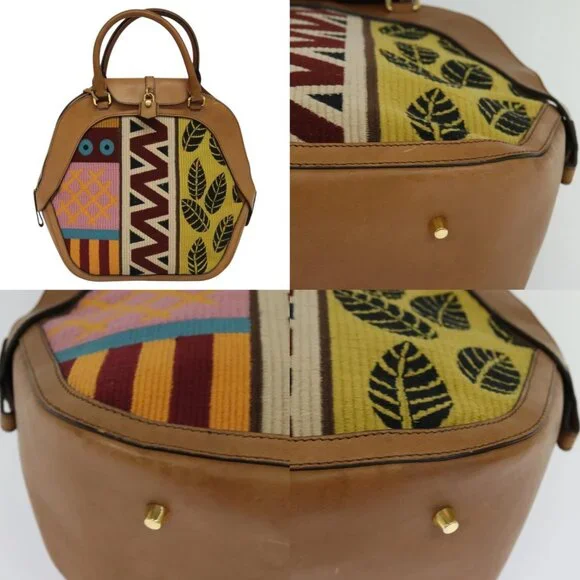 BURBERRY Hand Bag Leather 2way Beige Auth 113749V - Picture 15 of 15